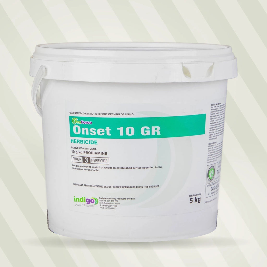 Onset 10GR pre-emergent 5kg bucket