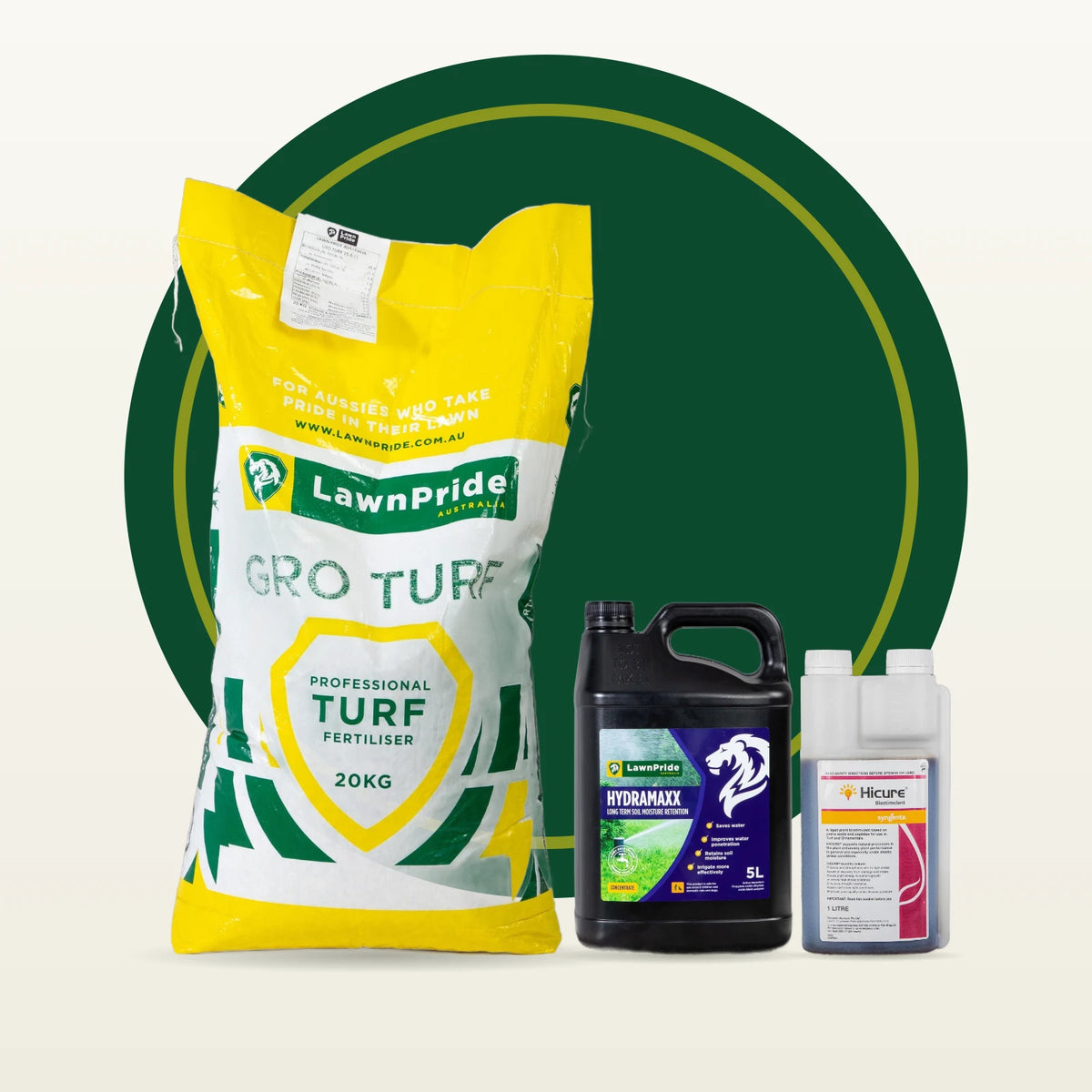 Spring Renovation Bundle: Groturf 20kg, Hydramaxx 5L, Hicure 1L — Lawn Care Australia